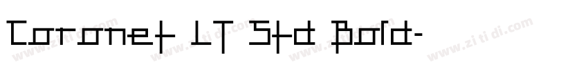 Coronet LT Std Bold字体转换